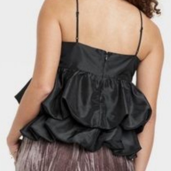 Target x A New Fay tiered taffeta bubble tank top NWT size small - Picture 3 of 11